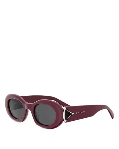 Bvlgari Diva's Dream Oval Sunglasses, 50mm In Brown
