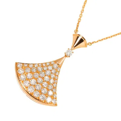 Pre-owned Bvlgari Diva Dream Pink Gold (18k) Necklace ()