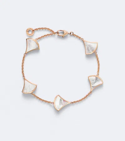Bvlgari Divas' Dream 18kt Rose Gold Bracelet With Mother-of-pearl