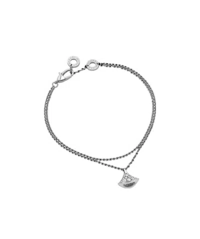 Bvlgari White Gold Diva's Dream 18ct White-gold And 0.26ct Brilliant-cut Diamond Bracelet