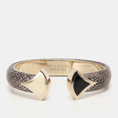 Pre-owned Bvlgari Divas' Dream Multicolor Lizard Leather And Enamel Bracelet
