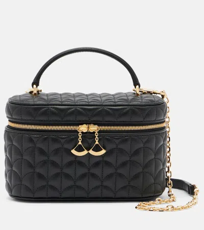 Bvlgari Divas' Dream Small Leather Vanity Bag In Black