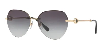 Pre-owned Bvlgari Dolce & Gabbana Dg 2298b Black/dark Grey (05/87) Sunglasses In Gray