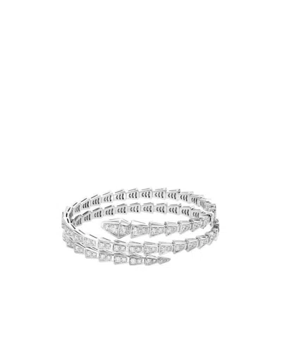 Bvlgari Double Circle Viper Bracelet In White