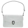 Bvlgari Womens White Serpenti Forever East-west Leather Shoulder Bag In White