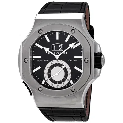 Bvlgari Endurer Chronograph Automatic Black Dial Men's Watch 101844 In Black / Gold / White