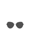 Bvlgari Engraved-logo Geometric-frame Sunglasses In Black