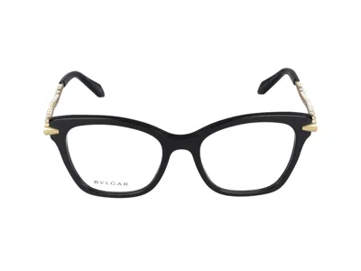 Bvlgari Eyeglasses  Bv50071i 001 52/18/140 In Black