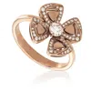 Bvlgari Fiorever 18 Kt Rose Gold Ring In Gold / Gold Tone / Rose / Rose Gold / Rose Gold Tone