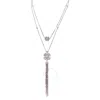 Bvlgari Fiorever 18k White Gold And Diamond Necklace