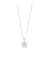 Bvlgari Womens Silver Fiorever 18ct White Gold And 0.16ct Round Brilliant-cut Diamond Necklace In White