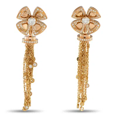 Bvlgari Forever 18k Rose Gold 1.25ct Diamond Earrings Bv15-041025