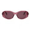Bvlgari Serpenti Oval Sunglasses In Pink