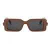 Bvlgari Full Frame Sunglasses In Brown