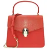 Bvlgari Galuchat Serpenti Forever Crossbody In Red