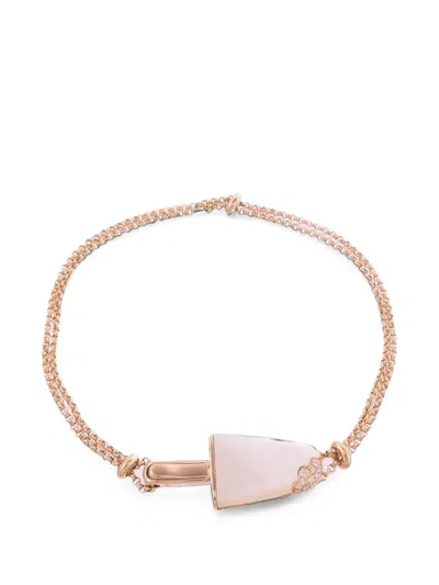 Pre-owned Bvlgari Gelati Mother-of-pearl Bracelet In Pink