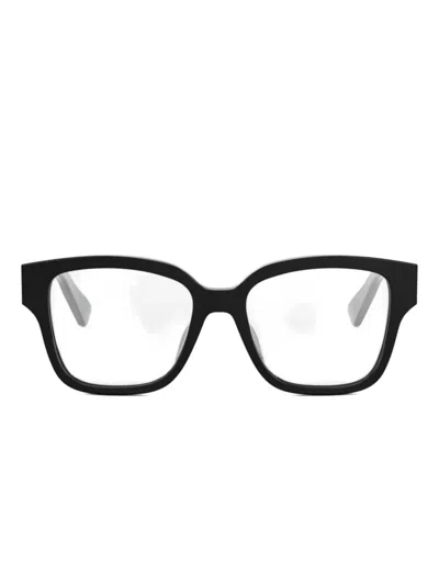Bvlgari Geometric-frame Glasses In Black