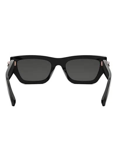 Bvlgari Geometric-frame Sunglasses In Black