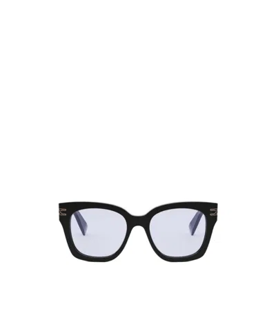 Bvlgari Geometric Frame Sunglasses In White