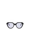 Bvlgari Geometric Frame Sunglasses In White