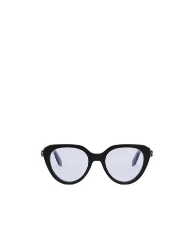 Bvlgari Geometric Frame Sunglasses In White
