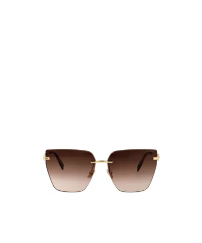 Bvlgari Geometric Sunglasses In Gold