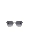 Bvlgari B. Zero1 Metal Square Sunglasses In Gray
