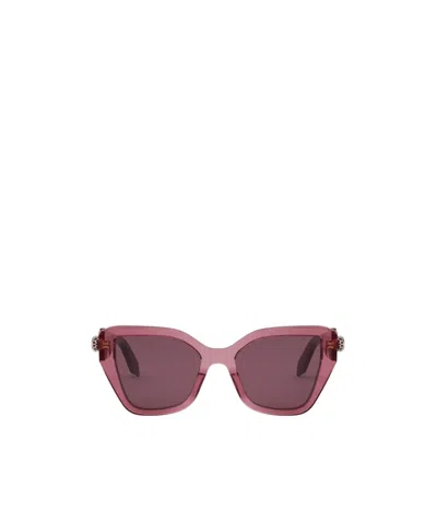 Bvlgari Geometric Sunglasses In Purple