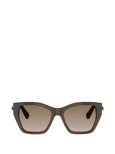 Bvlgari Geometric-frame Sunglasses In Multi