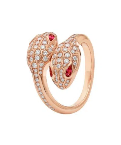 Bvlgari Gilded Snake Shadow Ring In Yellow