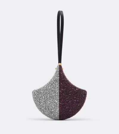 Bvlgari Ginkgo Crystal-embellished Clutch In Multicoloured