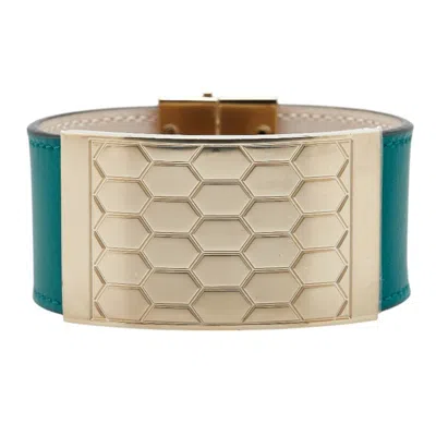 Pre-owned Bvlgari Gold Leather Bangle () In Multi