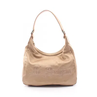 Pre-owned Bvlgari Gold Leather Handbag Shoulder Bag ()