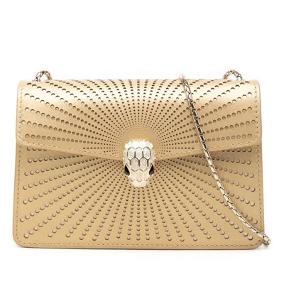 Pre-owned Bvlgari Gold Leather Shoulder Bag ()