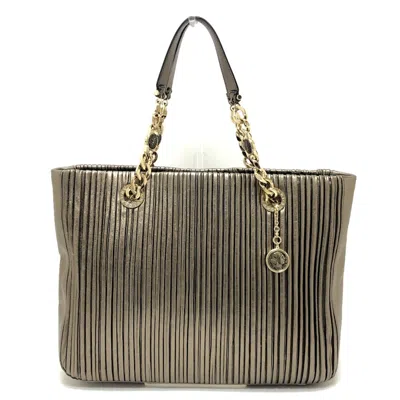 Pre-owned Bvlgari Gold Leather Shoulder Bag Tote Bag ()
