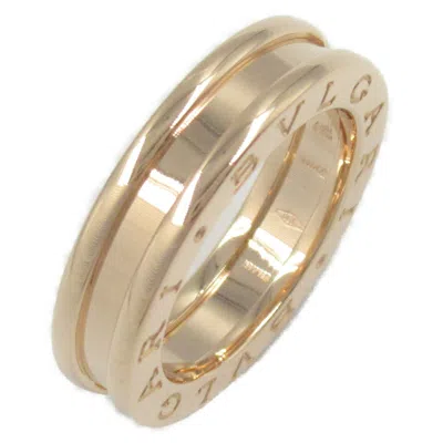 Pre-owned Bvlgari Gold Pink Gold (18k) Band Ring ()