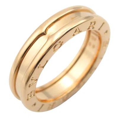 Pre-owned Bvlgari Gold Pink Gold (18k) Band Ring ()