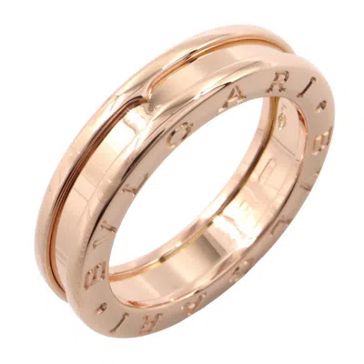 Pre-owned Bvlgari Gold Pink Gold (18k) Band Ring ()