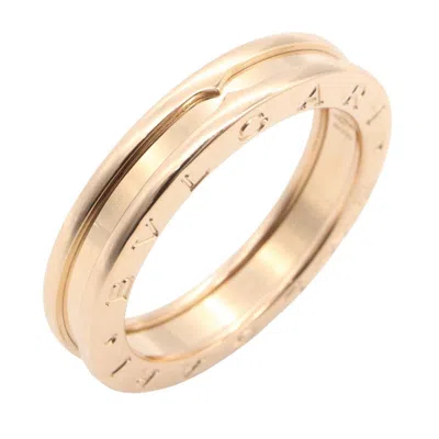 Pre-owned Bvlgari Gold Pink Gold (18k) Band Ring ()