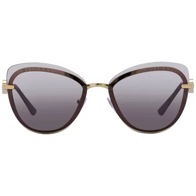Bvlgari Gray Gradient Butterfly Ladies Sunglasses Bv6182b 20148g 60 In Brown