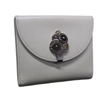 Pre-owned Bvlgari Gray Leather Wallet (bi-fold) ()