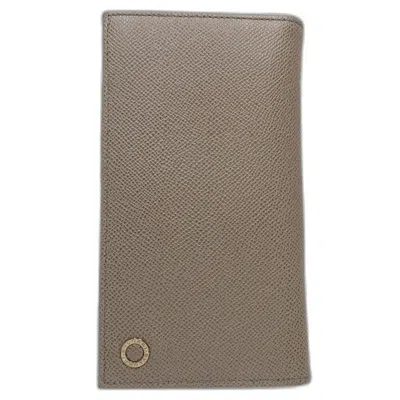 Pre-owned Bvlgari Gray Long Wallet (bi-fold) ()