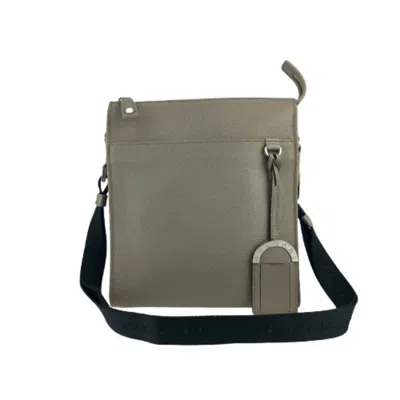 Pre-owned Bvlgari Grayish Leather Messenger Bag Shoulder Bag ()