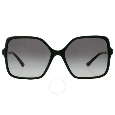Bvlgari Grey Gradient Butterfly Ladies Sunglasses Bv8250f 501/8g 57 In Black / Grey