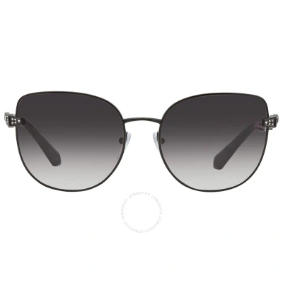Bvlgari Grey Gradient Cat Eye Ladies Sunglasses Bv6184b 20238g 56 In Black / Grey