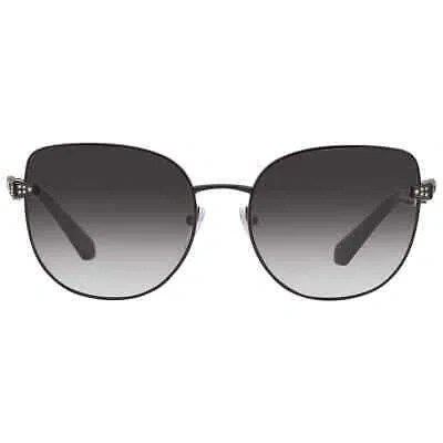 Pre-owned Bvlgari Grey Gradient Cat Eye Ladies Sunglasses Bv6184b 20238g 56 Bv6184b 20238g In Gray