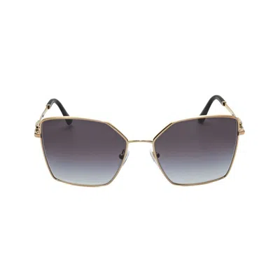 Bvlgari Grey Gradient Geometric Ladies Sunglasses Bv6175 20148g 56 In Green