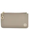 Bvlgari Grey Leather Card Holder In Grey