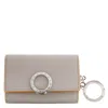Bvlgari Grey Leather Clip Keyholder