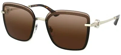 Pre-owned Bvlgari Gucci Gg1280s Ruthenium/grey Shaded (002) Sunglasses In Brown Shaded